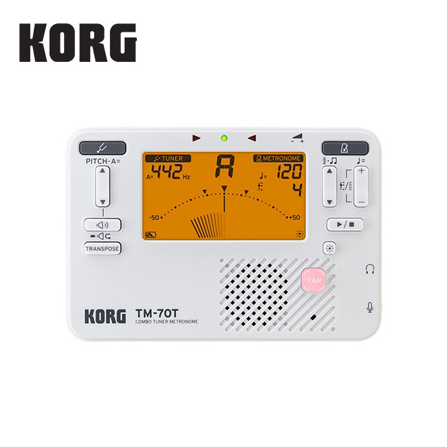 KORG 콤보 튜너 메트로놈 TM-70T WH