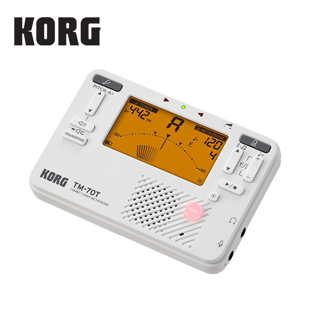 KORG 콤보 튜너 메트로놈 TM-70T WH