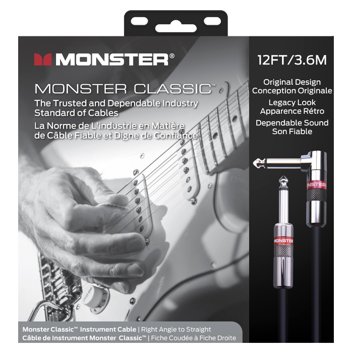Monster 몬스터 악기케이블 Classic - Angle to Straight (600495-00) 12ft