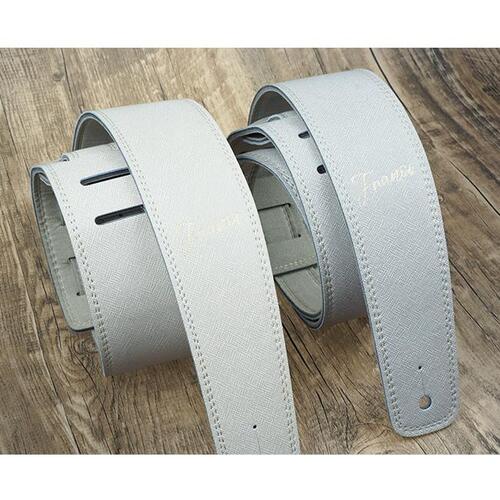 Franoi 프라노이 사피아노 가죽기타스트랩 일렉 베이스 스트랩 SP60 크림브라운 / 화이트그레이