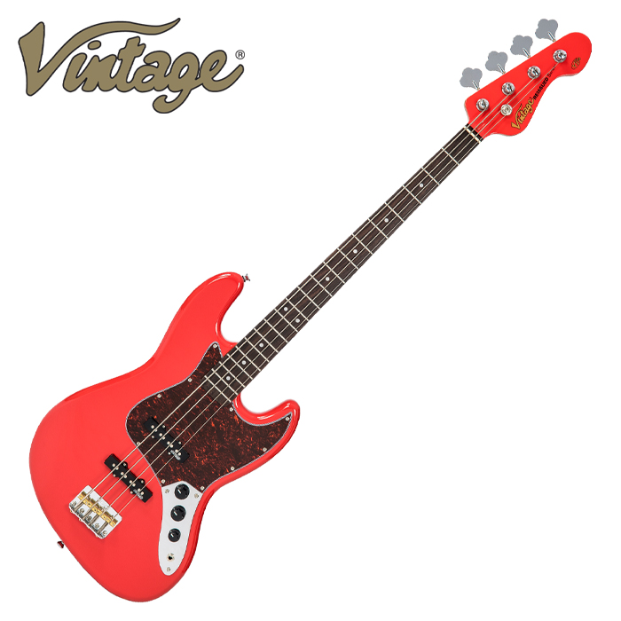 Vintage 베이스기타 Reissued Series VJ74FR (Firenza Red)