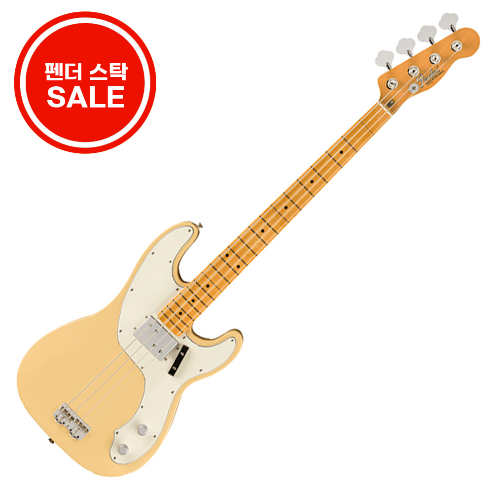 B스탁 초특가 찬스! Fender Mexico Vintera II 70s Telecaster Bass MN Vintage White (014-9252-341)