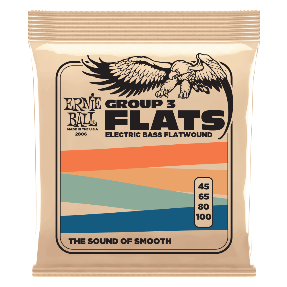 어니볼 Flatwound Electric Bass Strings 앞면