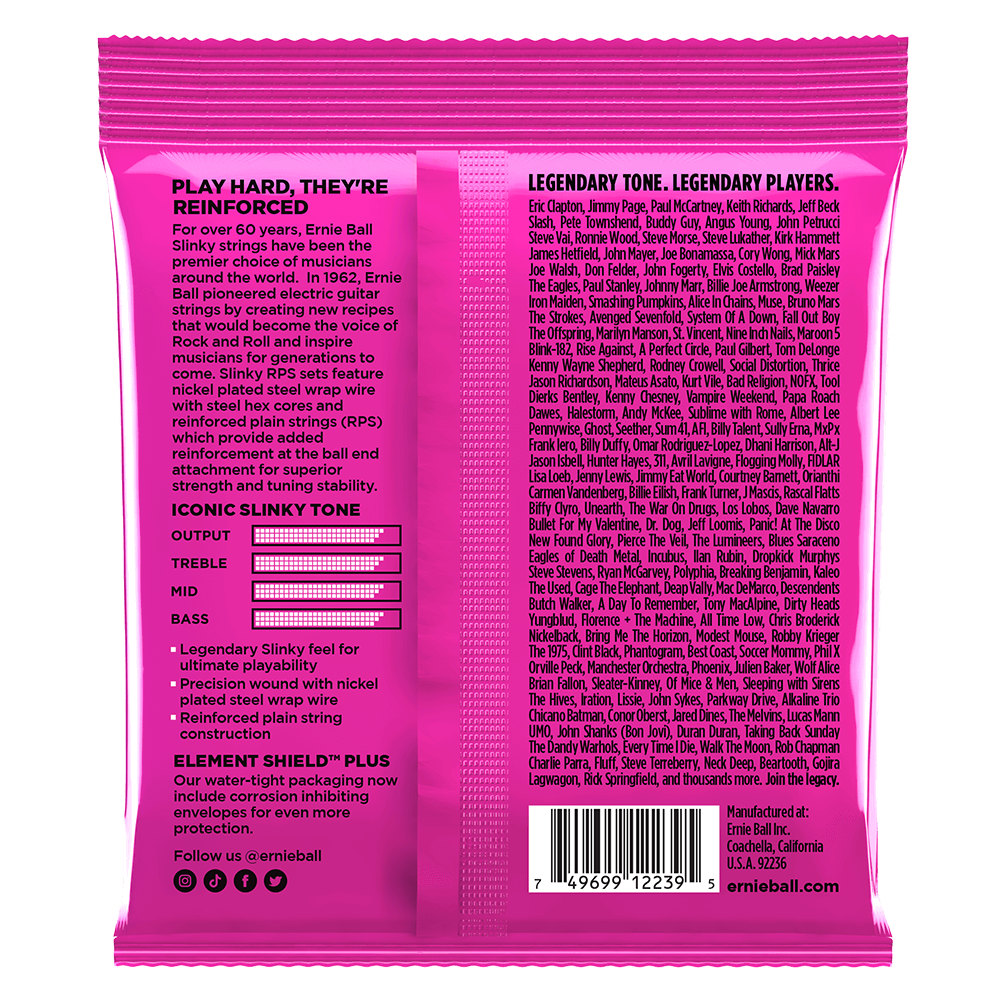어니볼 Coated Titanium RPS Electric Slinky 뒷면