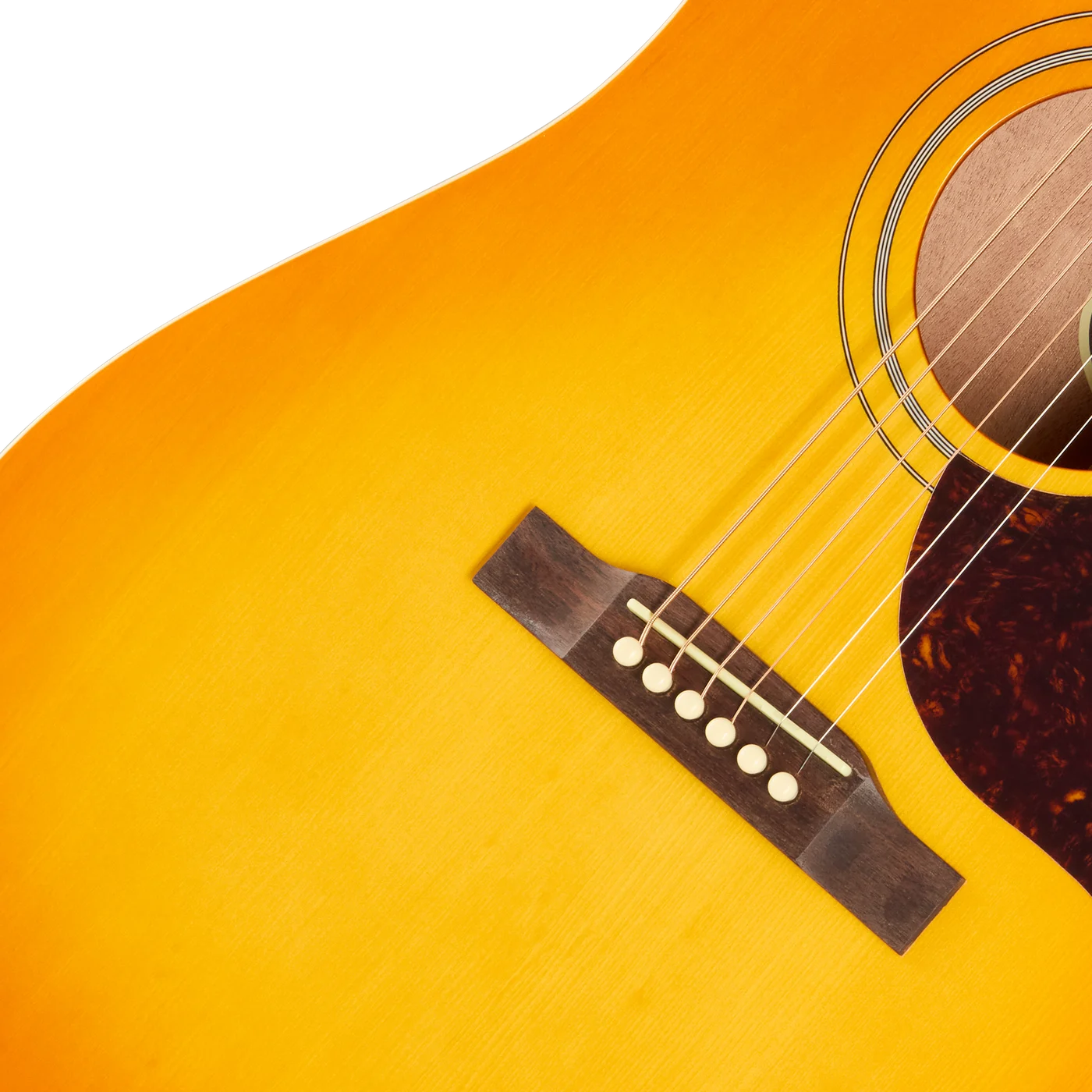 Epiphone Hummingbird Tribute, Heritage Cherry Sunburst (ETHBHSNH) 브리지