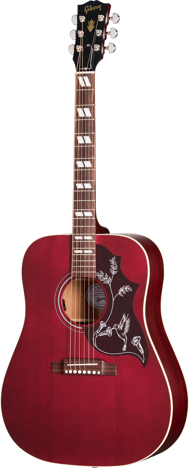 Gibson Hummingbird Special, Satin Wine Red (MCSSHBSPCWR) 정면