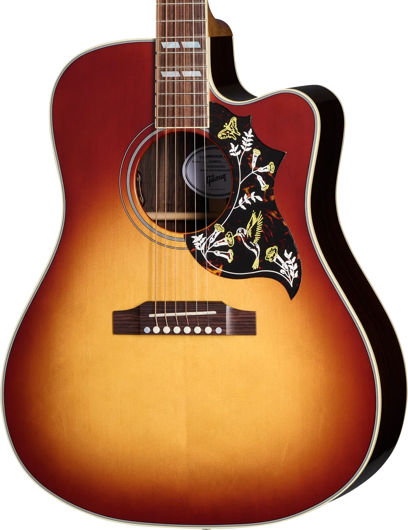 Gibson USA Hummingbird Standard Rosewood EC Rosewood Burst (MCSSHRECRB)