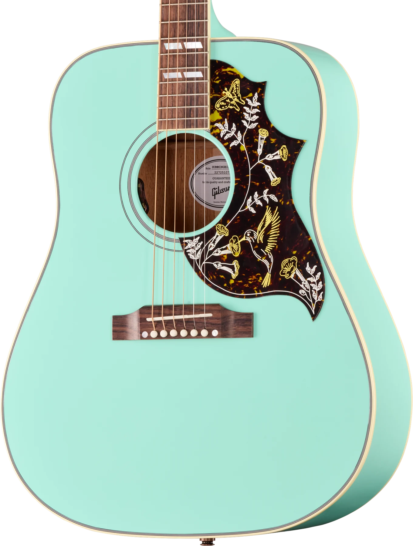 Gibson Hummingbird Standard, Southwestern Turquoise (MCSSHBSWT) 바디
