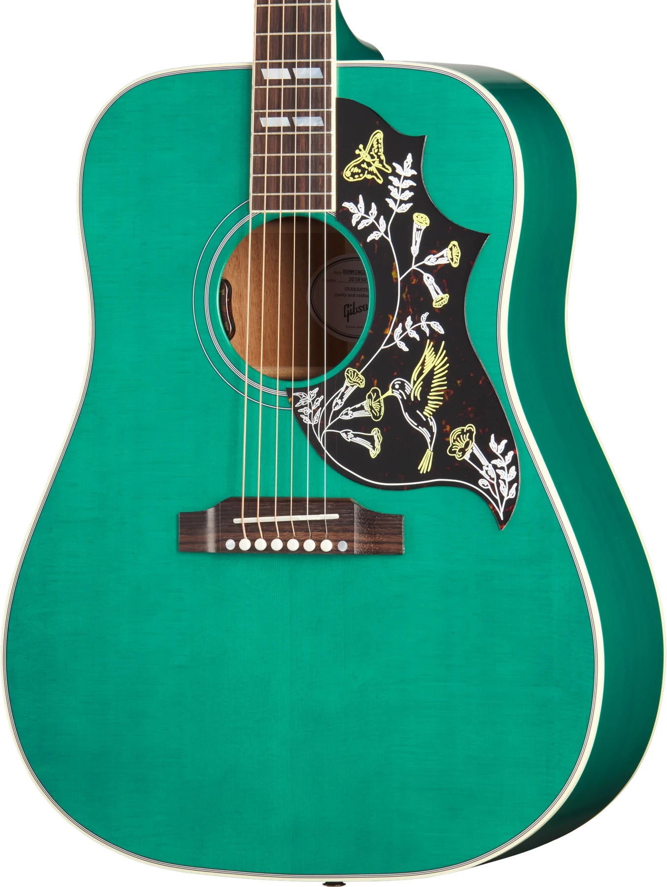 Gibson USA Hummingbird Standard Translucent Teal (MCSSHBSG)