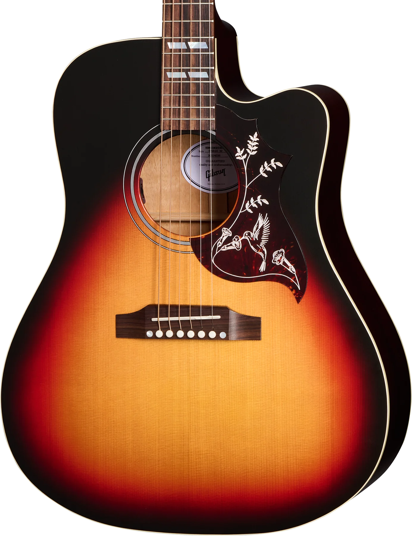 Gibson USA Hummingbird Studio EC Tri-Burst Satin (MCSSHSECTB)