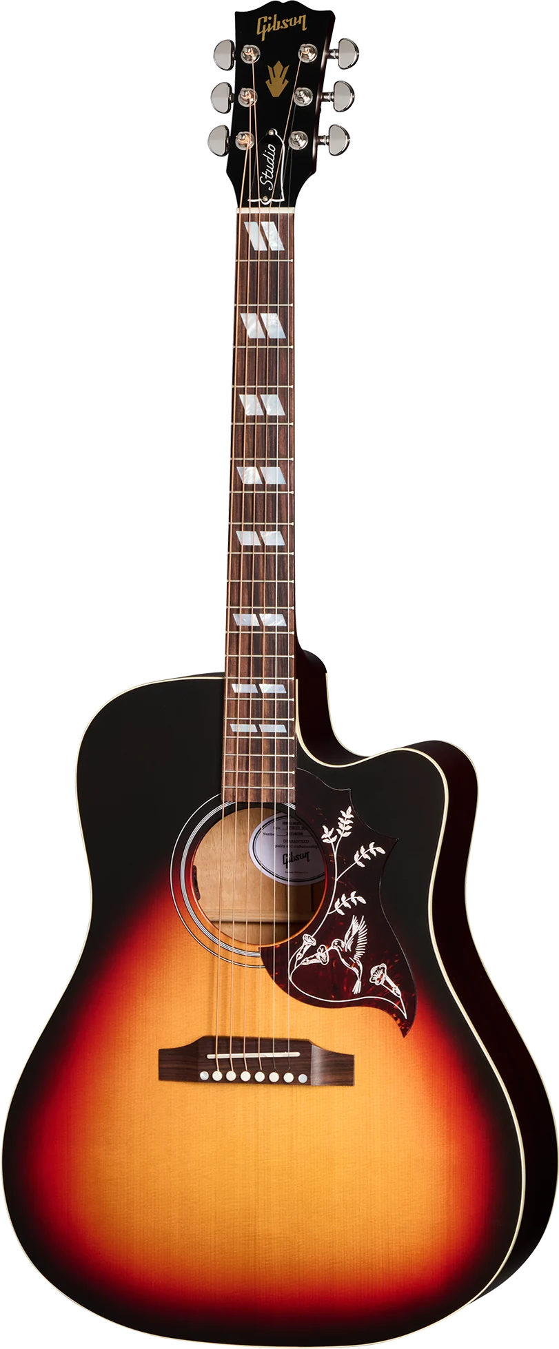 Gibson Hummingbird Studio EC, Tri-Burst Satin (MCSSHSECTB) 정면