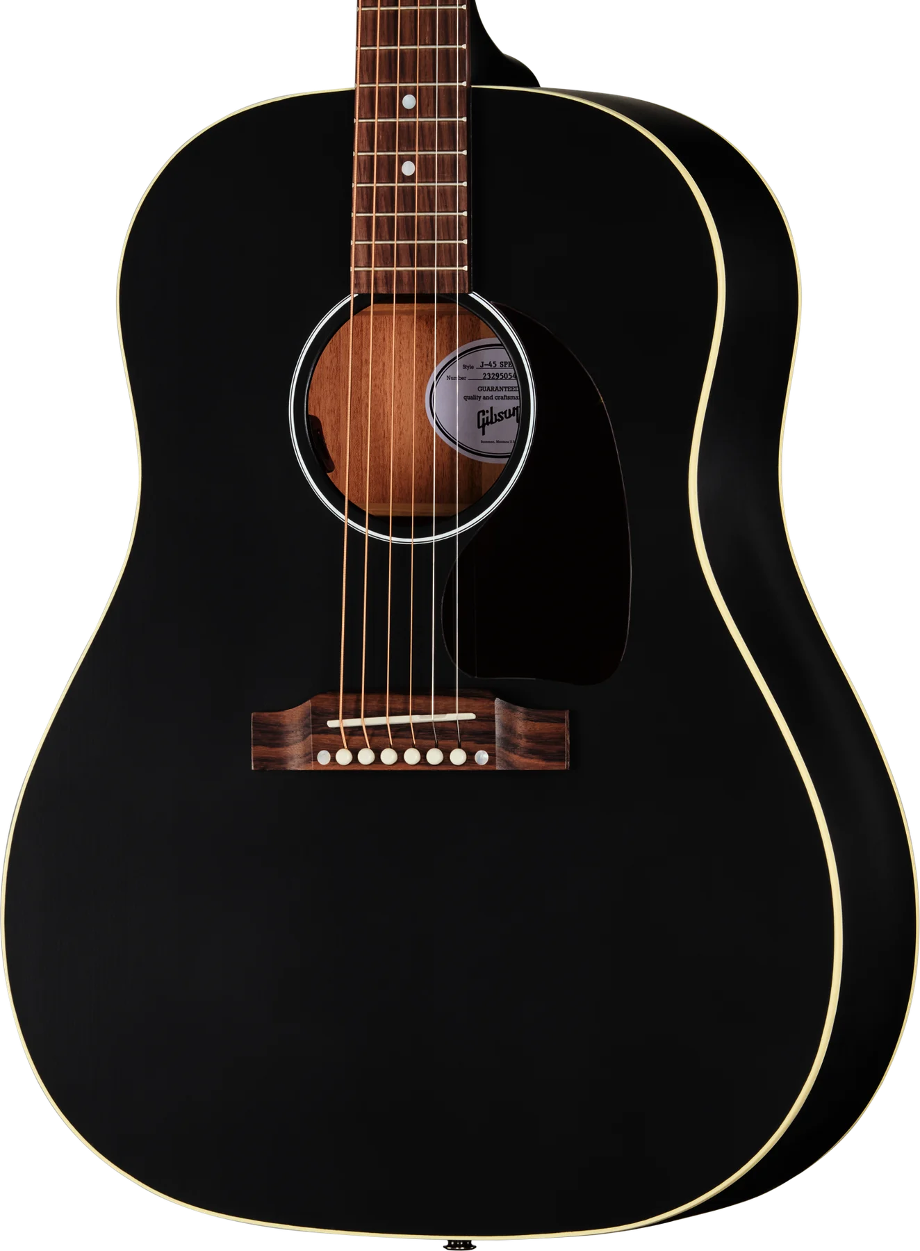 Gibson J-45 Special, Satin Ebony (MCRS45SPCEB) 바디