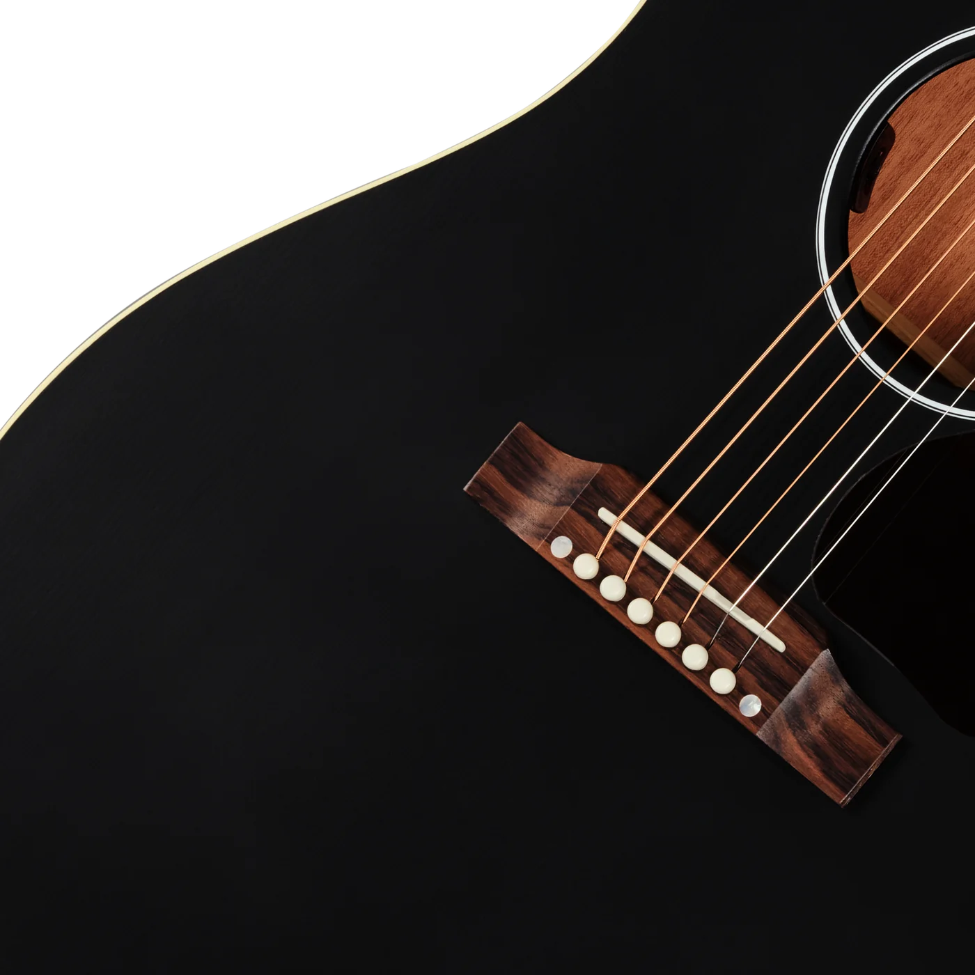 Gibson J-45 Special, Satin Ebony (MCRS45SPCEB) 브리지
