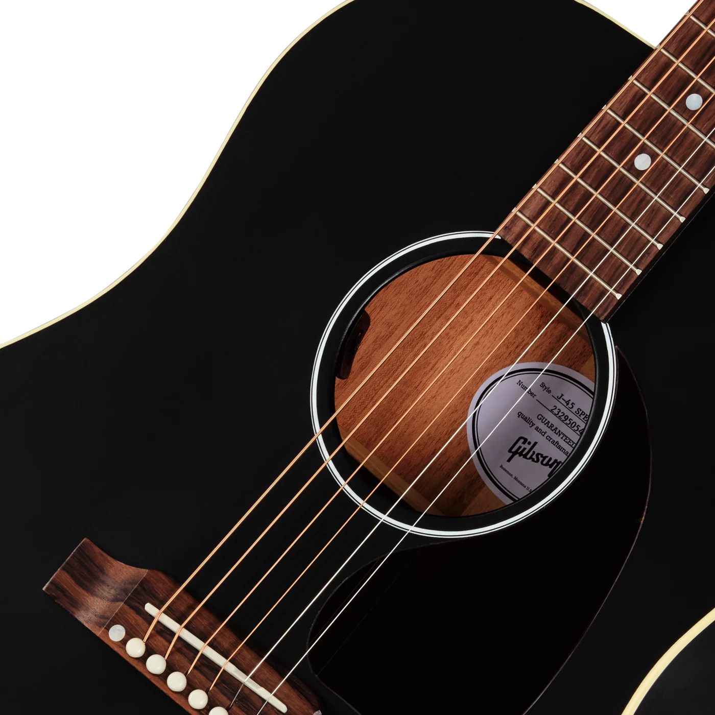 Gibson USA J-45 Special Satin Ebony (MCRS45SPCEB)