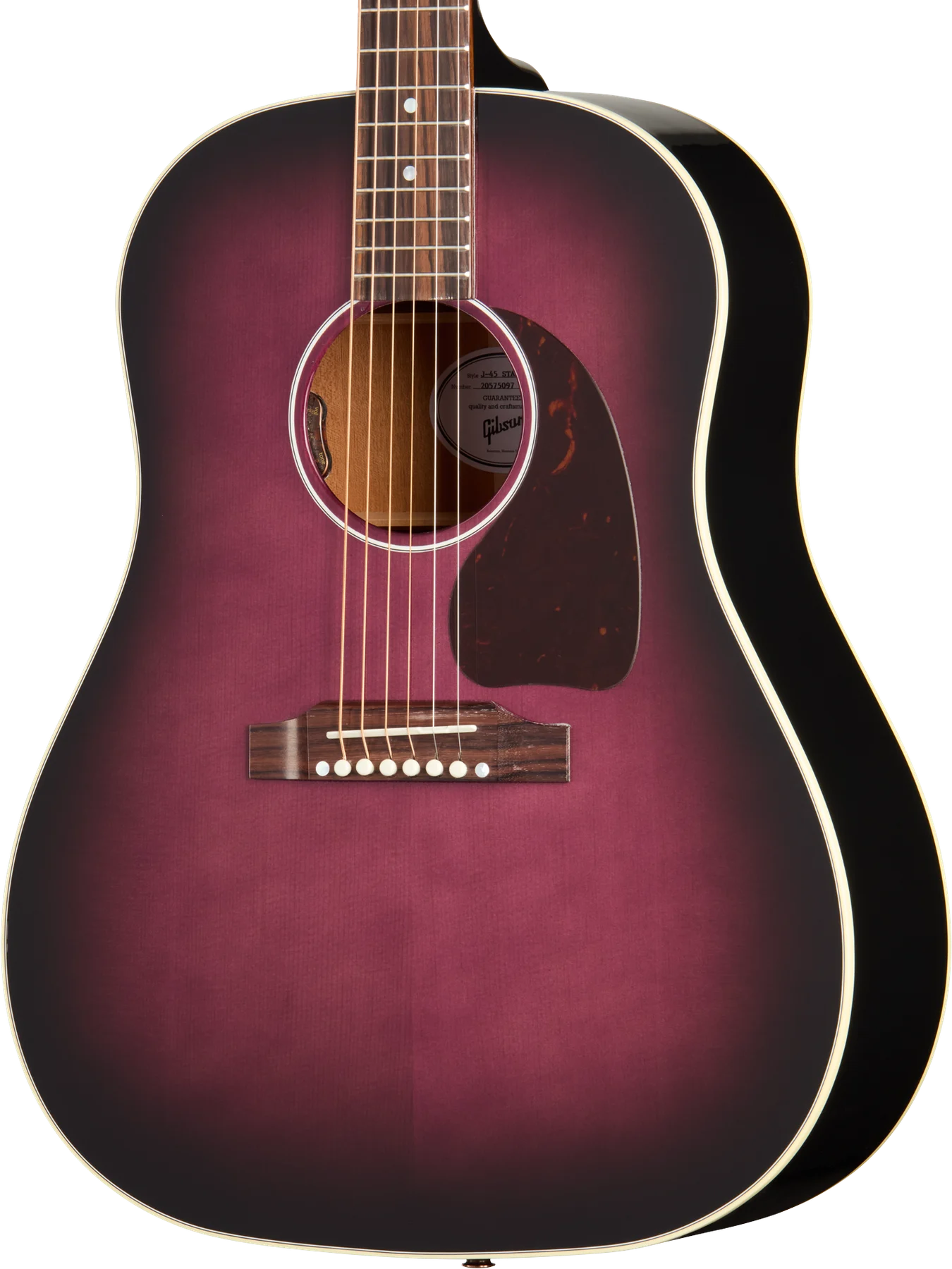 Gibson J-45 Standard, Purple Burst (MCRS45PB) 바디