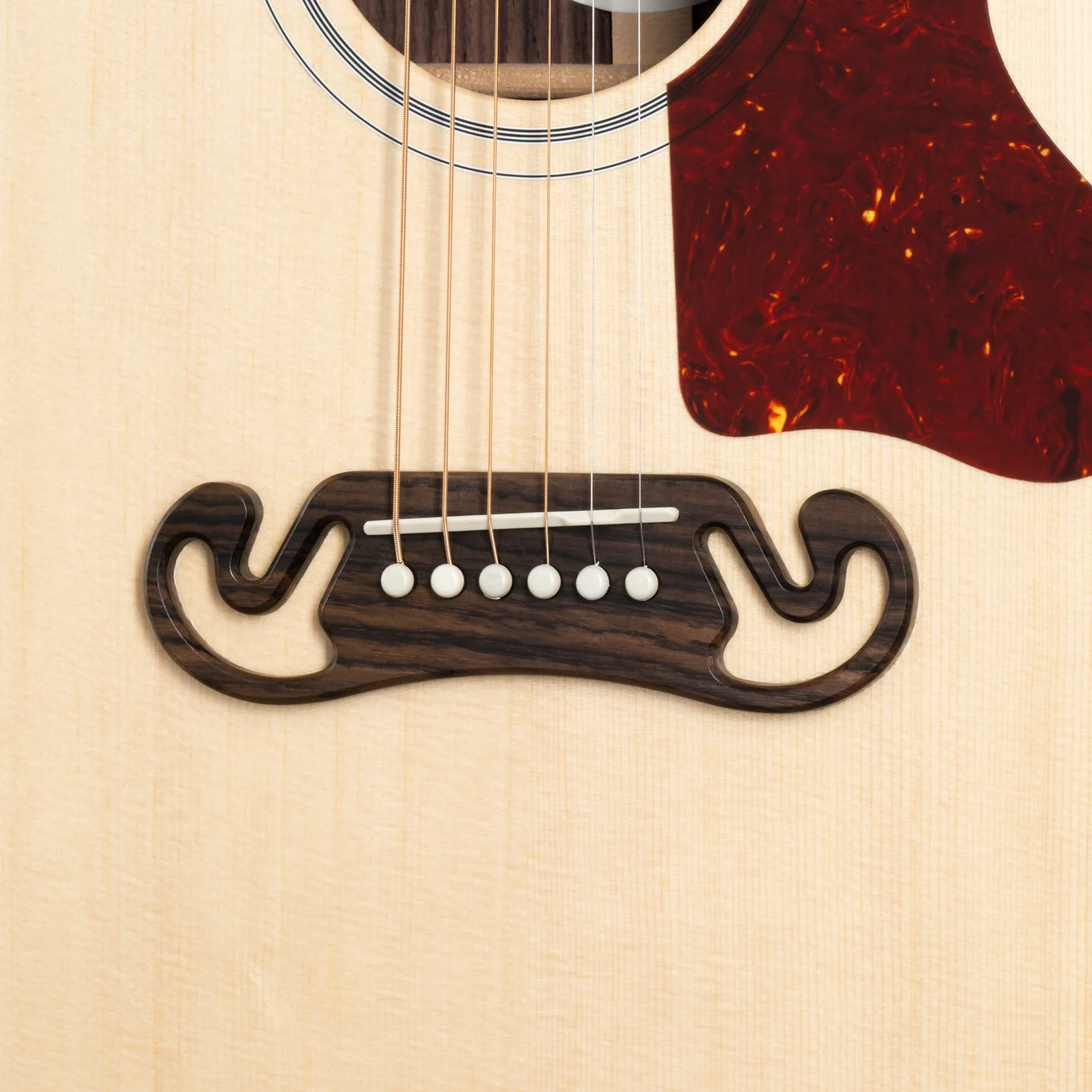 Gibson SJ-200 Studio Rosewood, Satin Natural (MCJB2SRSAN) 브리지