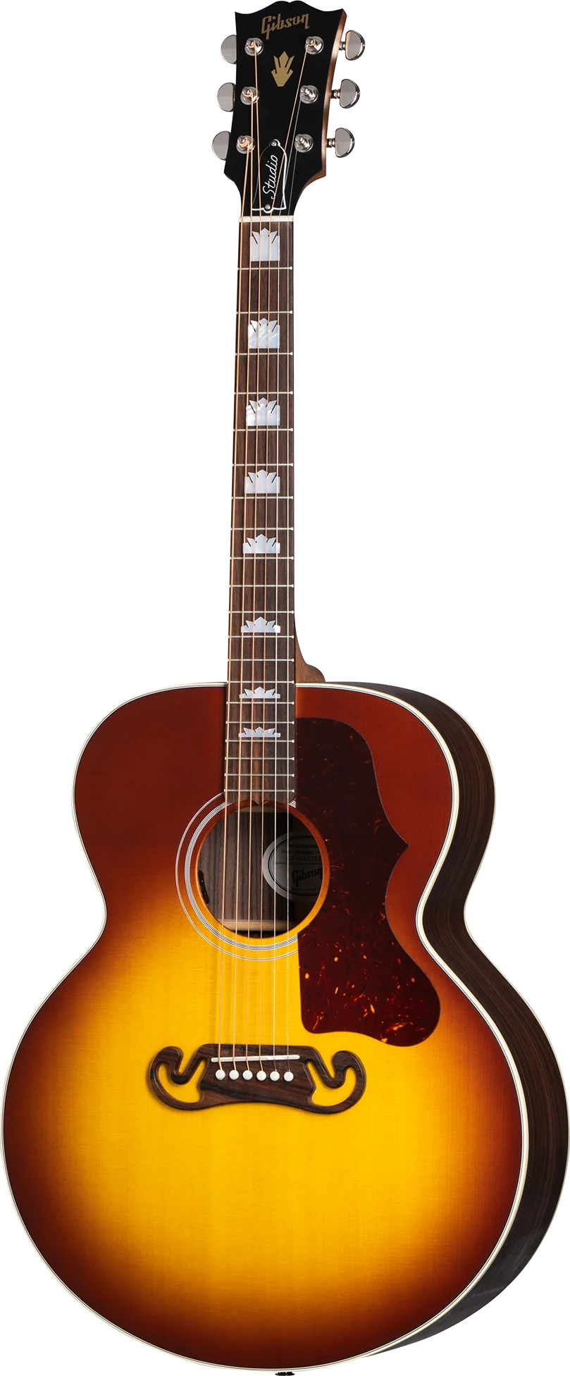 Gibson SJ-200 Studio Rosewood, Satin Rosewood Burst (MCJB2SRSRB) 정면
