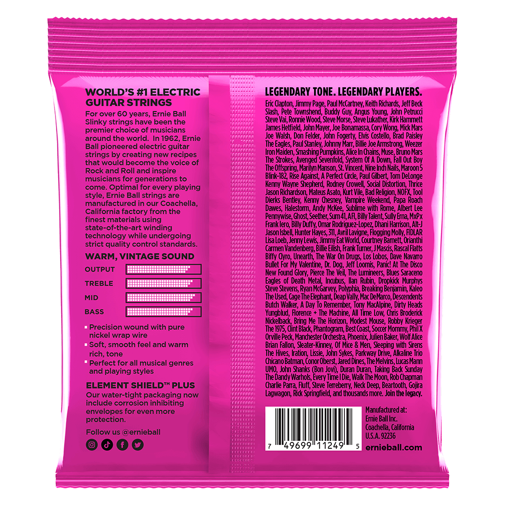 어니볼 Pure Nickel Electric Slinky 뒷면