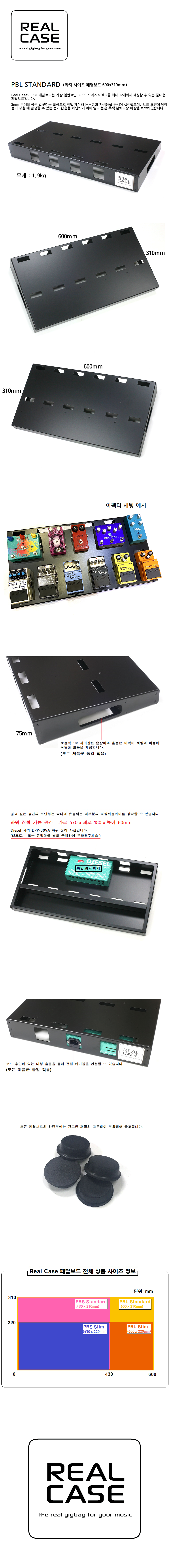 리얼케이스 보드만 별도 PBL Standard (Real Case 라지 사이즈 페달보드 600x310mm).png