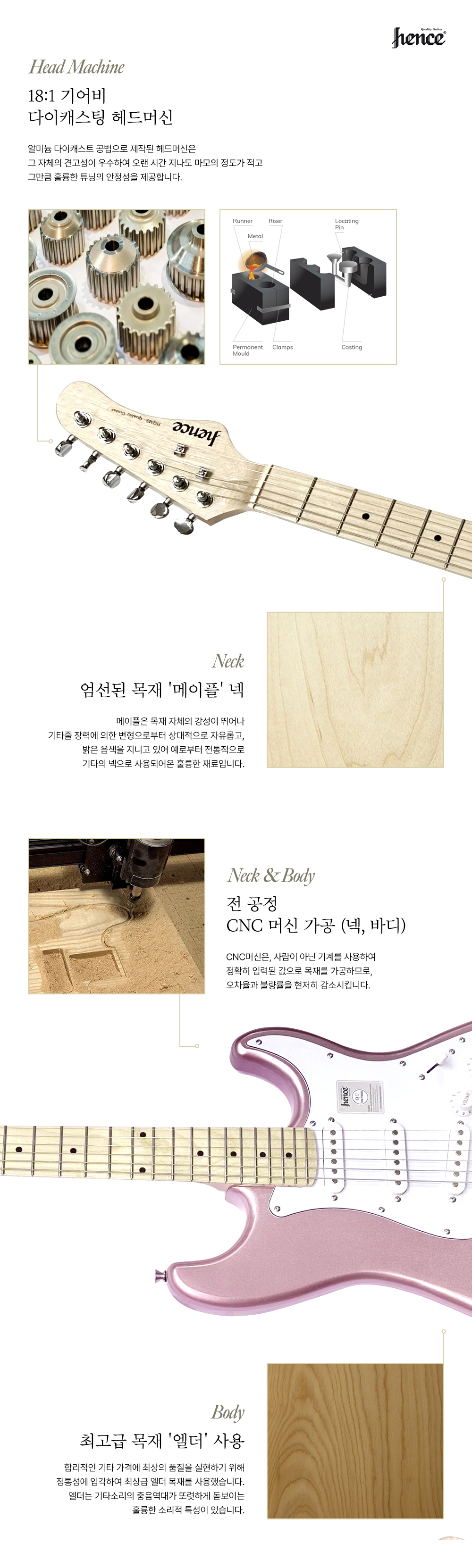Hence Eric HSSE (헨스 스텐다드 일렉기타) 골드핑크 1000 06.jpg