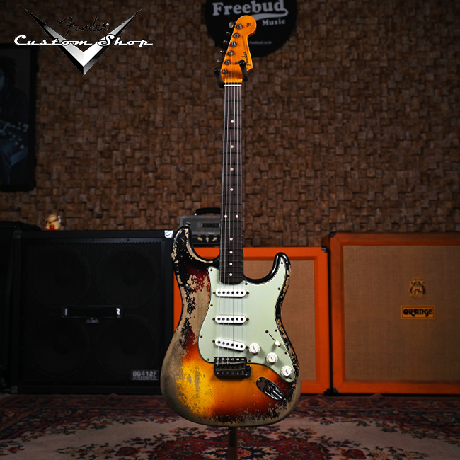 Fender USA Custom Shop LR25 62/63 Stratocaster Heavy Relic 3-Tone Sunburst (923-1017-109)