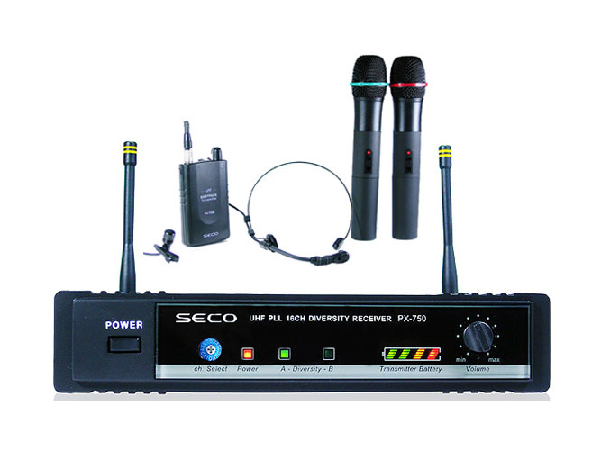 SECO PX-750 SeriesUHF 무선 마이크
