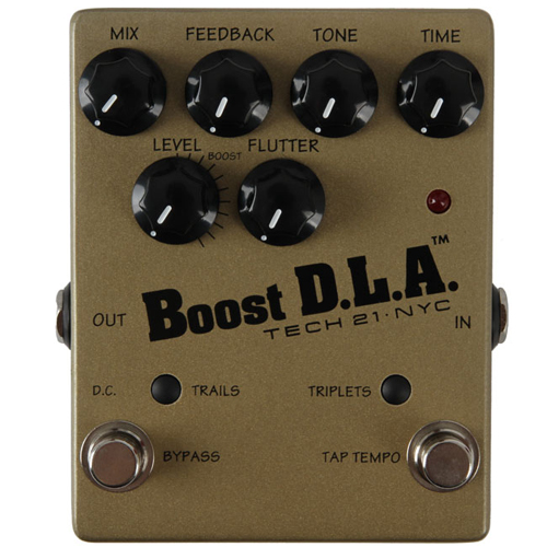 Tech 21 이펙터 Boost D.L.A. with Tap Tempo Delay (Triplets and Trails 추가 업그레이드)