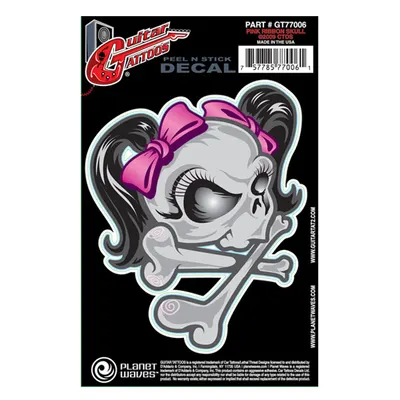 Planet Waves Guitar Tattoos Ribbon Skull (GT77006)