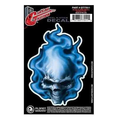 Planet Waves Guitar Tattoos Blue Flame  (GT77011)