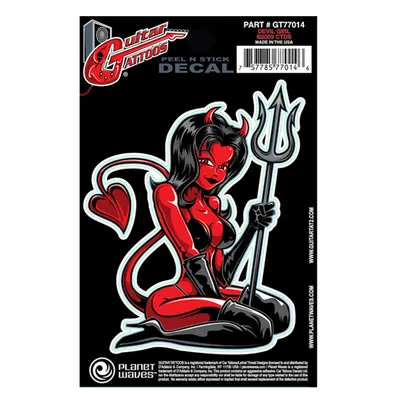 Planet Waves Guitar Tattoos Devil Girl (GT77014)