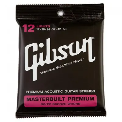 깁슨 Gibson 통기타줄 마스터빌트 프리미엄 8020 브라스 [SAG-BRS12/SAG-BRS10/SAG-BRS11/SAG-BRS13]