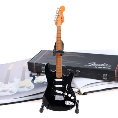 Axe Heaven 미니어쳐 Fender Stratocaster Black/Maple/Black Pickguard [AH-FS-009]