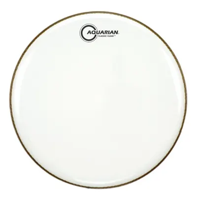Aquarian Classic Clear 베이스 드럼헤드 Gloss White