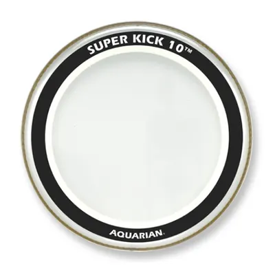 Aquarian 베이스 드럼 헤드 Super Kick10 (투명) 이중