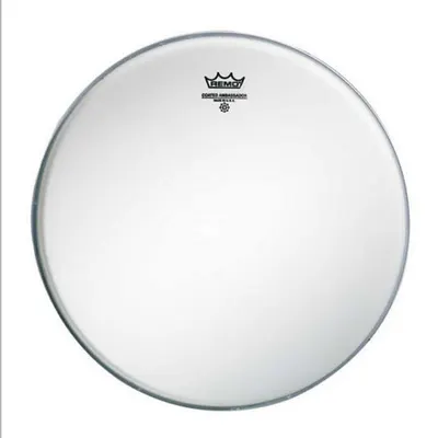 [40%세일] REMO 12인치 스네어 상피 Ambassador Smooth White 브러쉬 사용불가능(미제) BA-0212-00