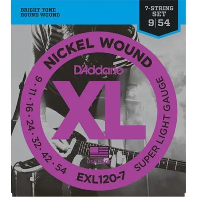 Daddario 다다리오 일렉기타줄 [EXL120-7] (009-054)