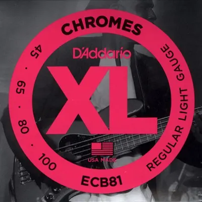 Daddario 베이스기타 스트링 Flat Wound Chromes [ECB81] (045-100)