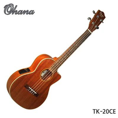 Ohana 우쿨렐레 TK-20CE 테너 탑솔리드 EQ