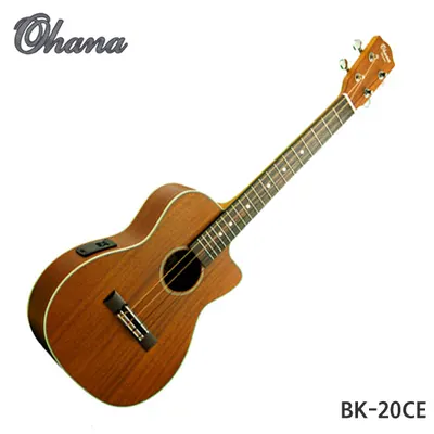 Ohana 우쿨렐레 BK-20CE 바리톤 탑솔리드 EQ