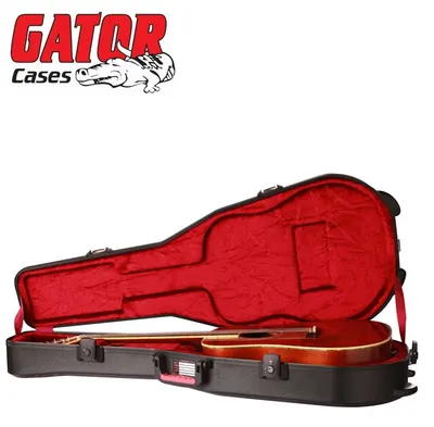 Gator 어쿠스틱 기타 케이스 ATA Molded Case w/ TSA Latches For AG Case 드레드넛 통기타 하드케이스(GPE-DREAD-TSA)