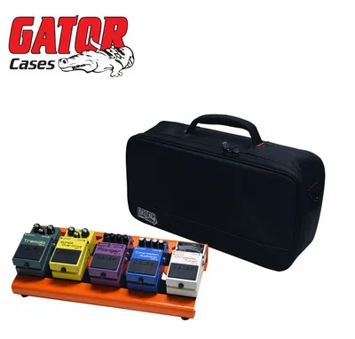 Gator 이펙터 케이스 오렌지 ,OR, Aluminum Pedal Board w/Carry Bag(400X180) 브리티시 오렌지 페달보드 & 케이스 스몰사이즈(GPB-LAK-OR)