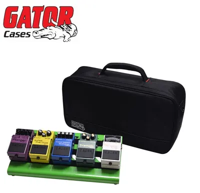 Gator 이펙터 케이스 그린,GR, Aluminum Pedal Board w/Carry Bag(400X180)  스크리밍 그린 페달보드 & 케이스 스몰사이즈(GPB-LAK-GR)