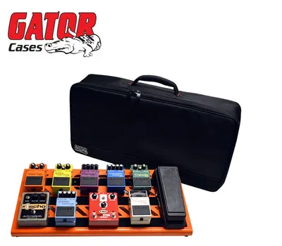 Gator 이펙터 케이스 오렌지, OR,Aluminum Pedal Board w/Carry Bag(603X180)   브리티시 오렌지 페달보드 & 케이스 라지사이즈(GPB-BAK-OR)
