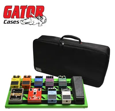 Gator 이펙터 케이스 그린,GR,Aluminum Pedal Board w/Carry Bag(603X180)   스크리머 그린 페달보드 & 케이스 라지사이즈(GPB-BAK-GR)