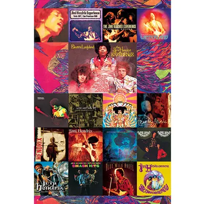 포스터 Jimi Hendrix - Album Covers 지미 헨드릭스 [LP1615]