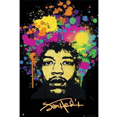 포스터 Jimi Hendrix - Splatters 지미 헨드릭스 [LP1334]