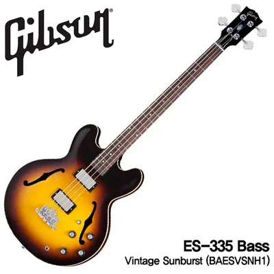 Gibson USA ES-335 Bass Vintage Sunburst (BAESVSNH1)