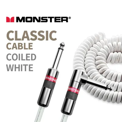 Monster 악기케이블 Classic - Coiled White (CLAS-I-21ACWHWW)