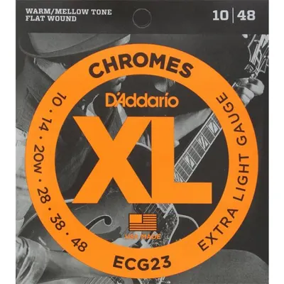 Daddario 다다리오 일렉기타줄 Chromes Flat Wound [ECG23] (010-048)