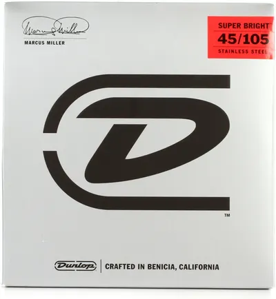 Dunlop 베이스기타스트링 Marcus Miller Super Bright Stainless Steel [DBMMS45105] (045-105)